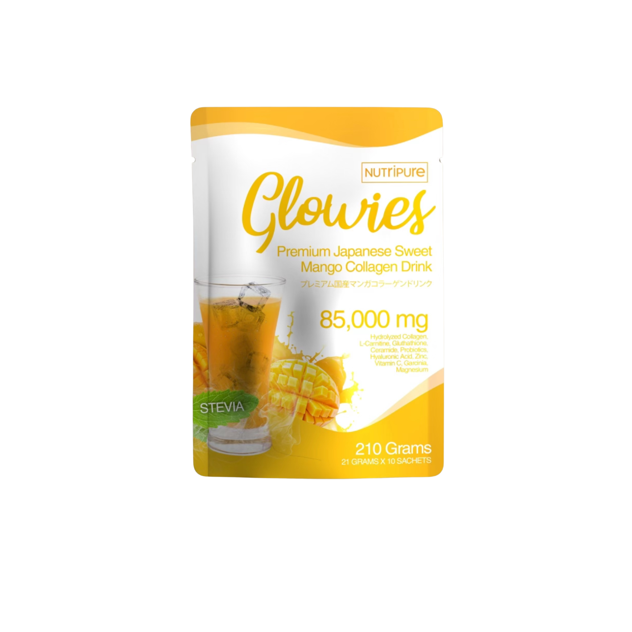 1 Pouch (10-day Supply) Glowies Milk Collagen Mango